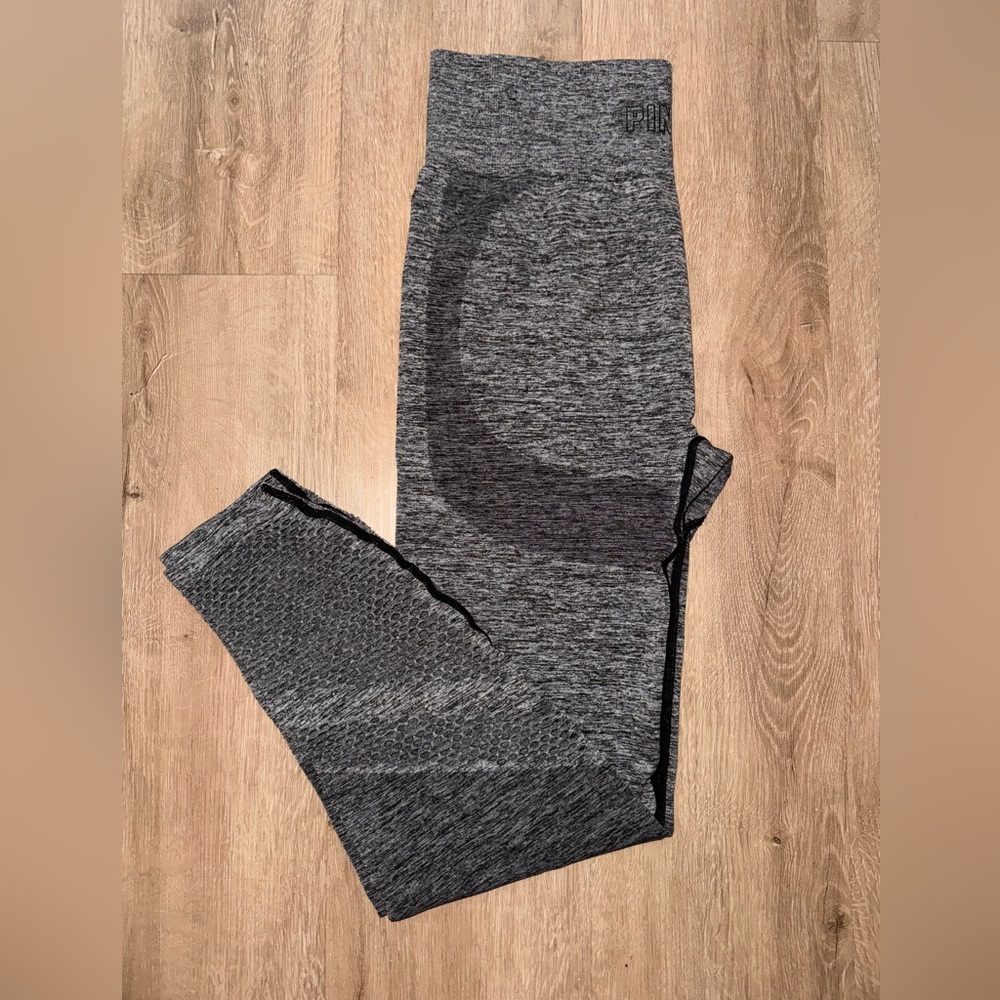 Gray High-Waisted Leggings